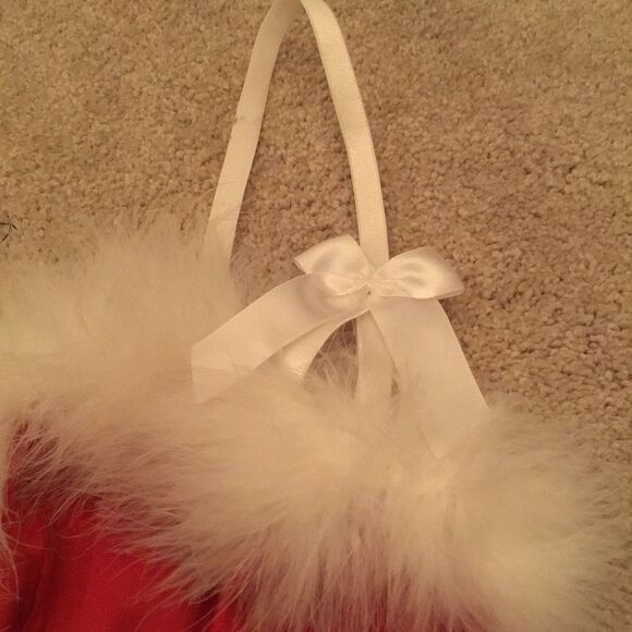 Shirley of Hollywood Red and White Corset Chemise Lingerie - Picture 4 of 7